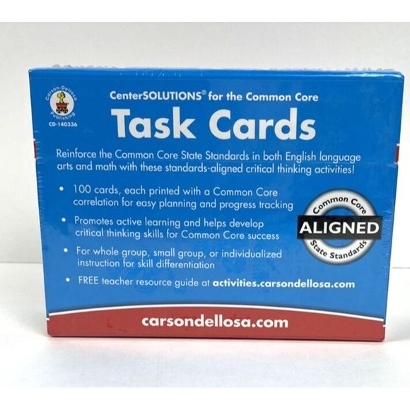 Task Cards Learning Cards, Grade 4 by Carson-Dellosa Publishing Staff (2013) - Picture 3 of 7